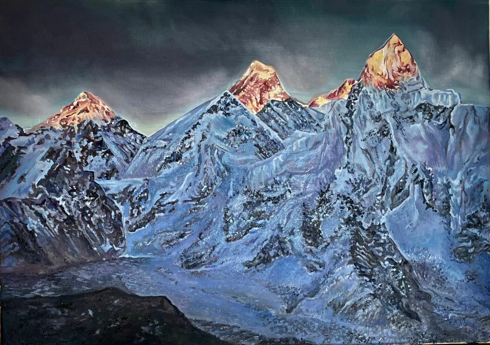 Leuchtendes Himalaya